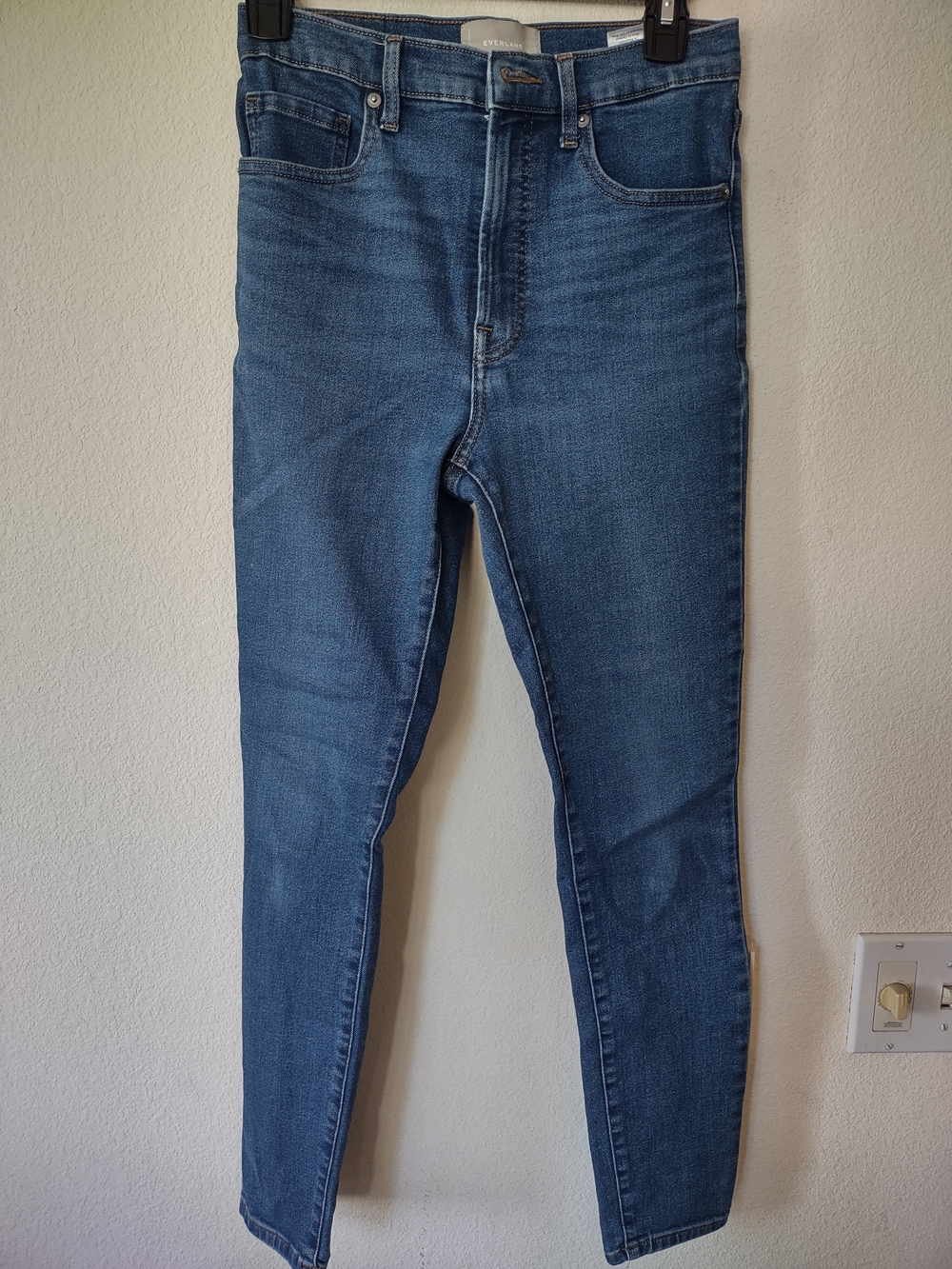 Everlane Blue High-Rise Skinny Jeans